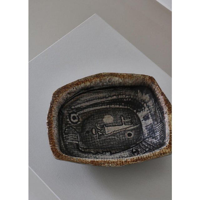 Danish Modern Glazed Ceramics Bowls attributed to Jeppe Hagedorn-Olsen, 1960s, Set of 4 For Sale - Image 10 of 18