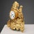 Parisian Table Clock in Gold Antimony For Sale - Image 4 of 11