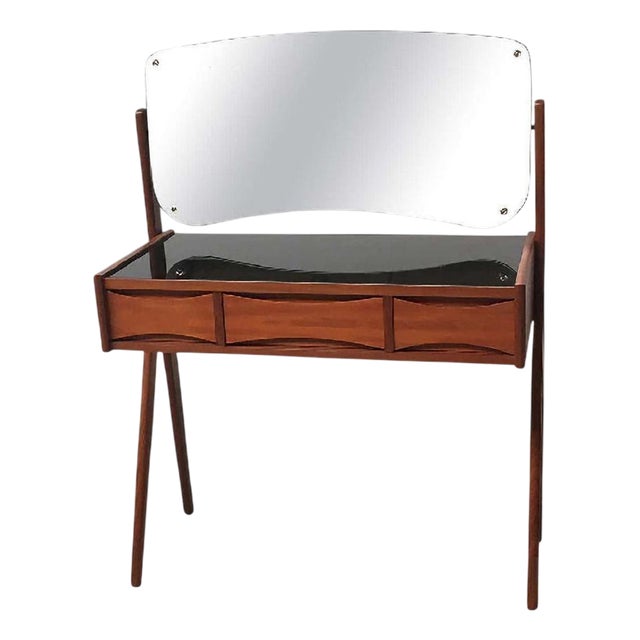 Teak Dressing Table by Arne Vodder for Oelholm Moebelfabrik, 1960s For Sale