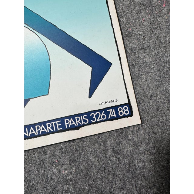 Paper Vintage Michel Granger Editions Galerie Marquez, Paris Serigraph For Sale - Image 7 of 9