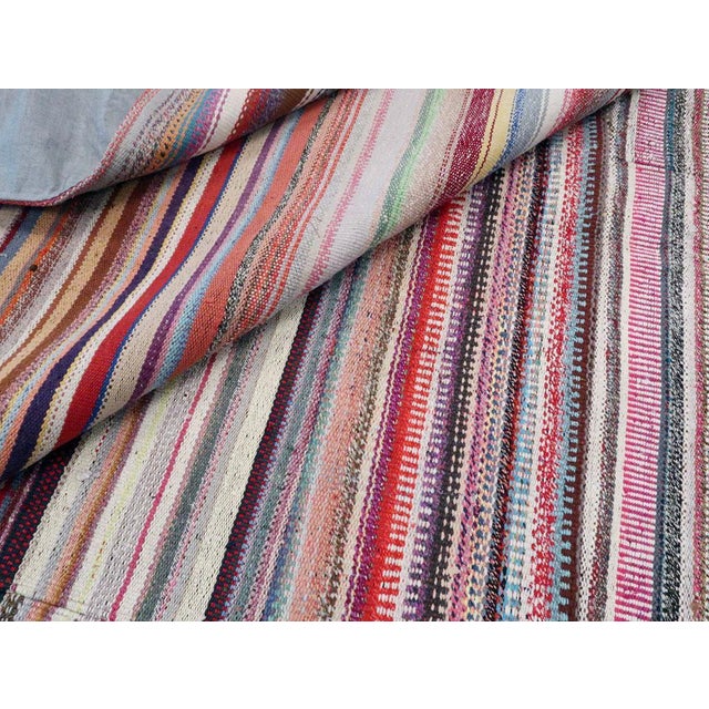 Textile Galerie Shabab Collection Mid-20th Century Turkish Flatweave Kilim Carpet For Sale - Image 7 of 7