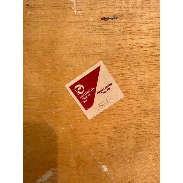 1980's Italian Decorative Crafts Carved Natural Wood Shell Crest Wall Mirror For Sale - Image 12 of 12