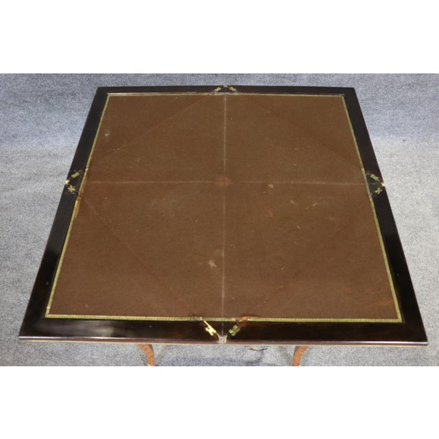 19th C.French Louis XV Style Bronze Ormolu Mounted Games Table by Francois Linke For Sale In Philadelphia - Image 6 of 10