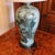 Japanese Large Japanese Celadon Blue and Gilt Peacock Vase Adapted Into a Lamp For Sale - Image 3 of 16