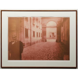 David Aschkenas, Large Vintage Photograph Polaroid Transfer Photo Print Policeman Smoking, Paris, 1996 For Sale
