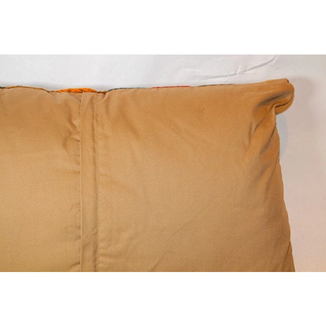 Vintage Moroccan Berber Pillow Hand-Woven Rug Pillow For Sale - Image 10 of 13
