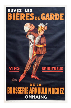 Brasserie Arnould Mochez Beer Advertising Poster by Le Clercq, 1930s