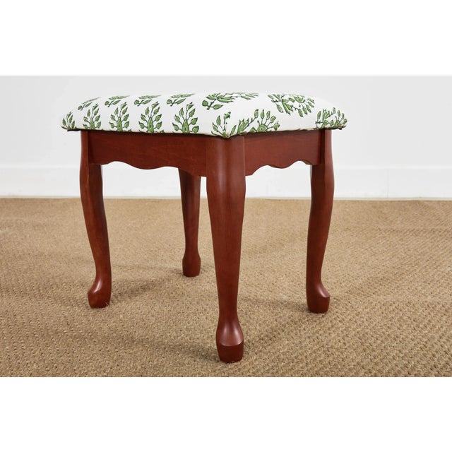 Country English Style Wooden Footstool For Sale - Image 11 of 11