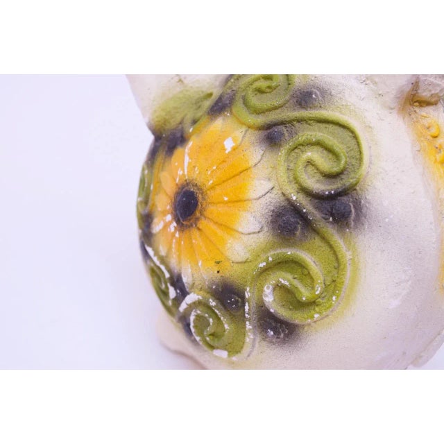 Mid-Century American Painted Chalkware Pig For Sale - Image 9 of 13