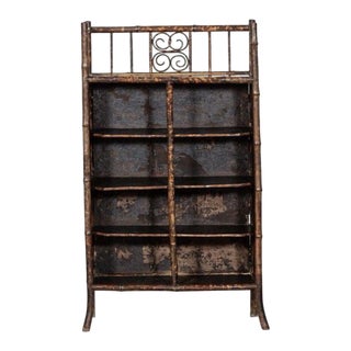 Antique English Bamboo Bookcase, 1880 For Sale
