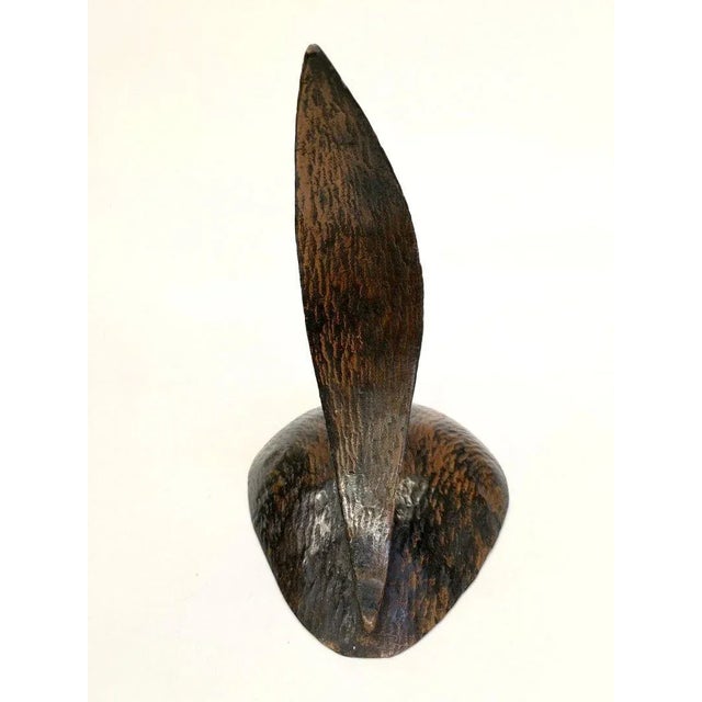 Handmade Patinated Copper Fish Sculpture, 1970s For Sale - Image 4 of 7