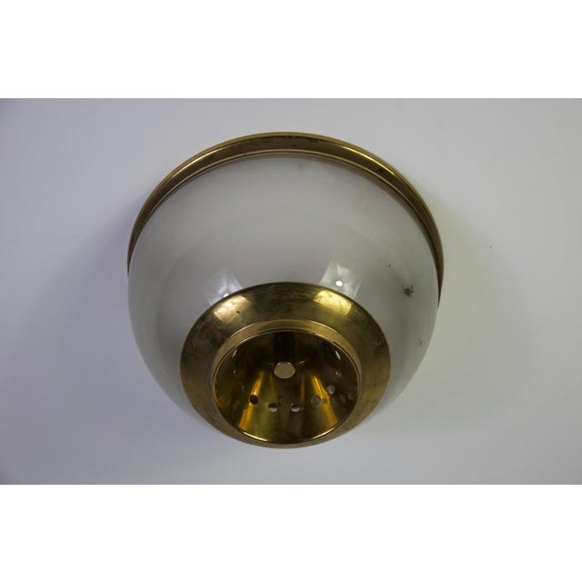 LSP3 Flush Mount in Brass and Glass by Luigi Caccia Dominioni for Azucena, 1960s For Sale - Image 6 of 17