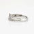 1ct Diamond Square Cluster 14k White Gold Engagement Ring Size 7 For Sale - Image 4 of 7