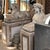 Pair of French Louis XVI Limestone Sphinx Garden Statues For Sale - Image 4 of 18