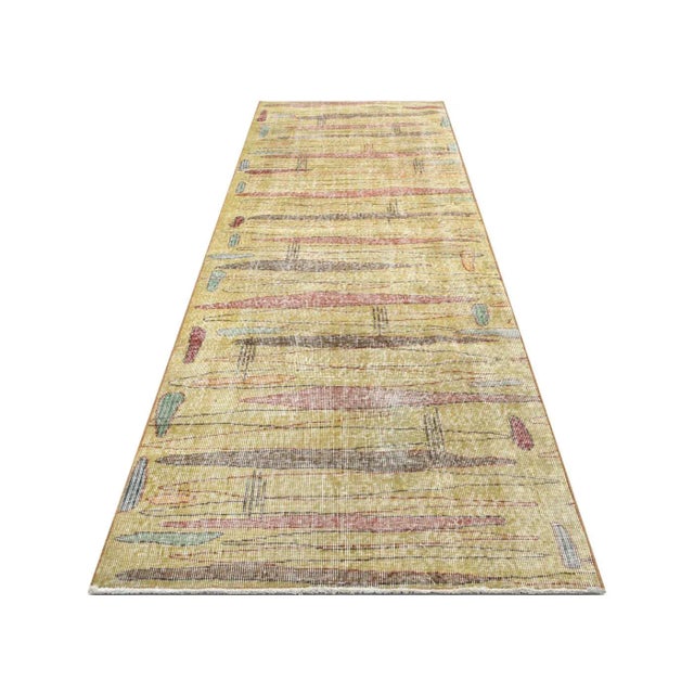 1960s 1960s Zeki Muren Mid-Century Modern Turkish Runner For Sale - Image 5 of 6