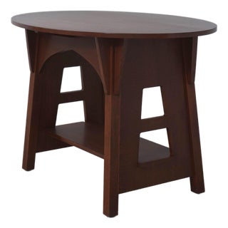 Stickley Mission Oak Oval Library Table For Sale