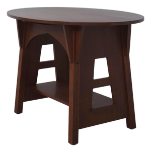 Stickley Mission Oak Oval Library Table