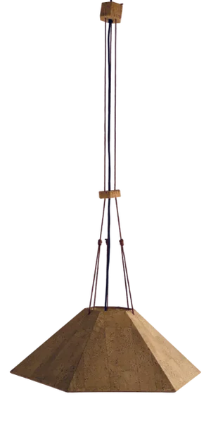 Zanil Ceiling Lamp Cork by Wilhelm Zanoth for Ingo Maurer, Design M, 1974