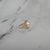 13MM Freshwater Pearl Diamond Halo Ring, Size 4 For Sale - Image 4 of 4