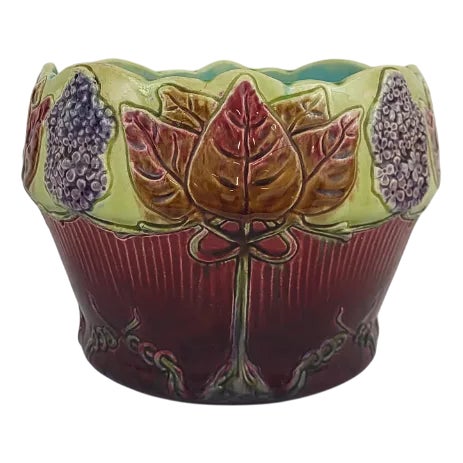 Art Nouveau Slip Planter, 1890s For Sale
