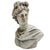 Cast concrete bust depicting Apollo with classical draped garments and a laurel crown. Honoring the celebrated marble...