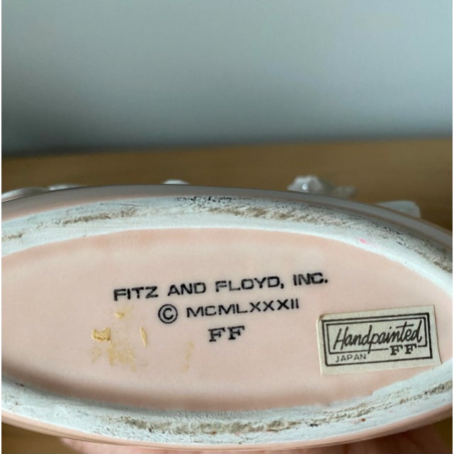Mid 20th Century Mid Century Fritz and Floyd Pink Vase For Sale - Image 5 of 6