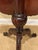 Round Tilt Top Mahogany Side Table With Carved Decorative Border For Sale - Image 4 of 12