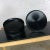 Plastic 1970s Mid Century Modern Trays Round Black Plastic Splatter Platters by Sabe’s - 12 pcs For Sale - Image 7 of 11