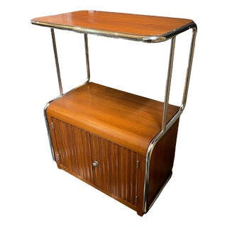 Modernist Art Deco Bauhaus Tubular Steel & Wood Sideboard, 1930 For Sale