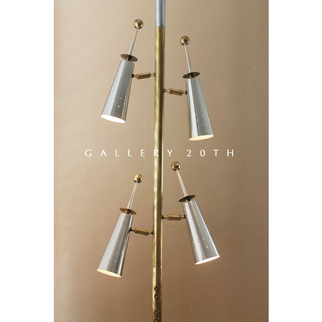 Mid-Century Modern 1959 Mid-Century Modern Stiffel Futura Tension Pole Lamp For Sale - Image 3 of 15