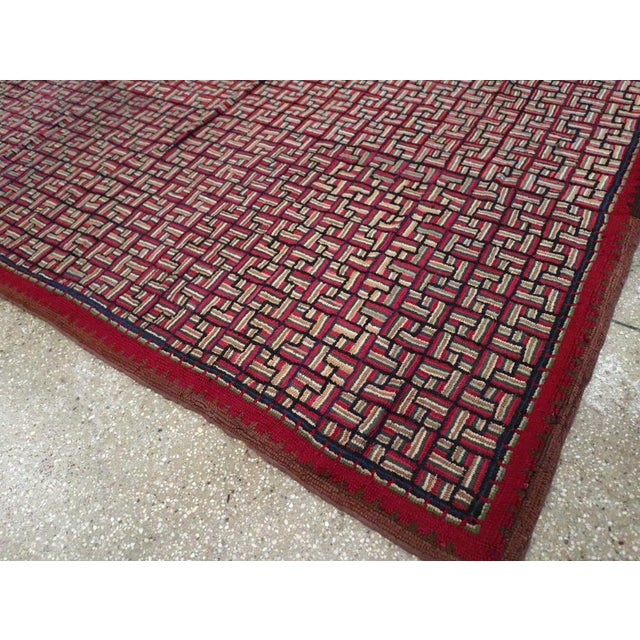 Galerie Shabab Collection Mid-20th Century American Hook Rug For Sale - Image 9 of 11