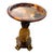 Mid 20th Century Vintage Hollywood Regency Faux Tortoiseshell Tray Top Pineapple Pedestal Accent Table For Sale - Image 5 of 7