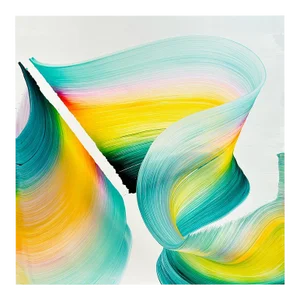 Contemporary Abstract Acrylic on Canvas Painting "Buttterfly's Secret" by Nikolaos Schizas