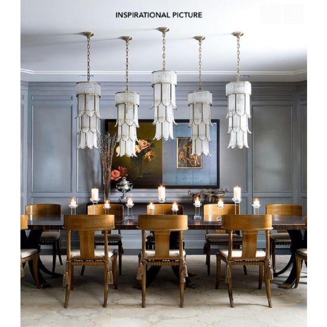 Walnut and Leather Klismos Chairs from Pescetta Home Decoration, Set of 2 For Sale - Image 15 of 16