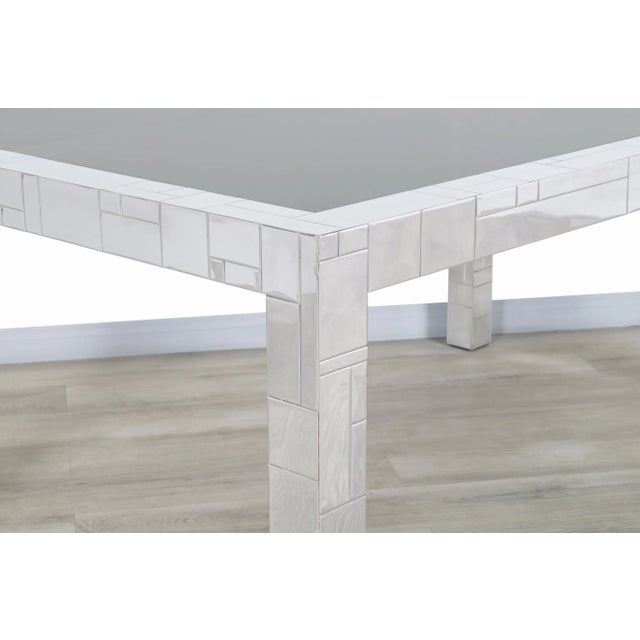 1970s Vintage “Cityscape” Chrome Dining Table by Paul Evans for Directional, 1970s For Sale - Image 5 of 13