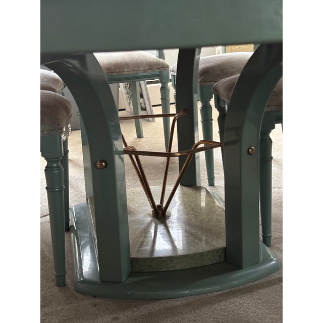 1970s Mid Century Custom Florentine Dining Set For Sale - Image 5 of 7