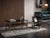 Hollywood Regency Postmodern Brass and Black Glass 2-Tier Coffee Table, 1960s For Sale - Image 9 of 10