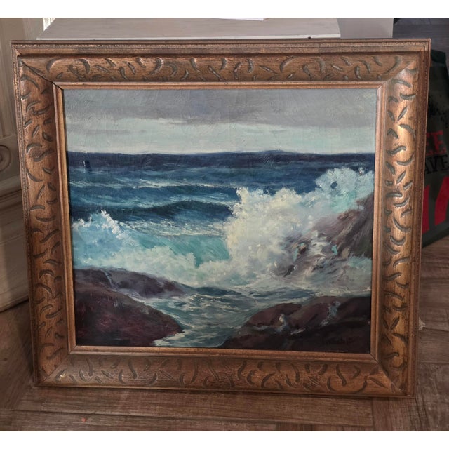 George Sanders Bickerstaff California Seascape For Sale - Image 10 of 16