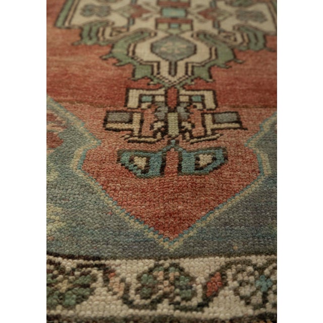 Turkish Turkish Mini Rug Oriental Hand Knotted Vintage Rug 1'8" x 2'11" #21232 For Sale - Image 3 of 8