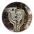 Decorative Porcelain Art Glass Bowl With 2 Faces For Sale