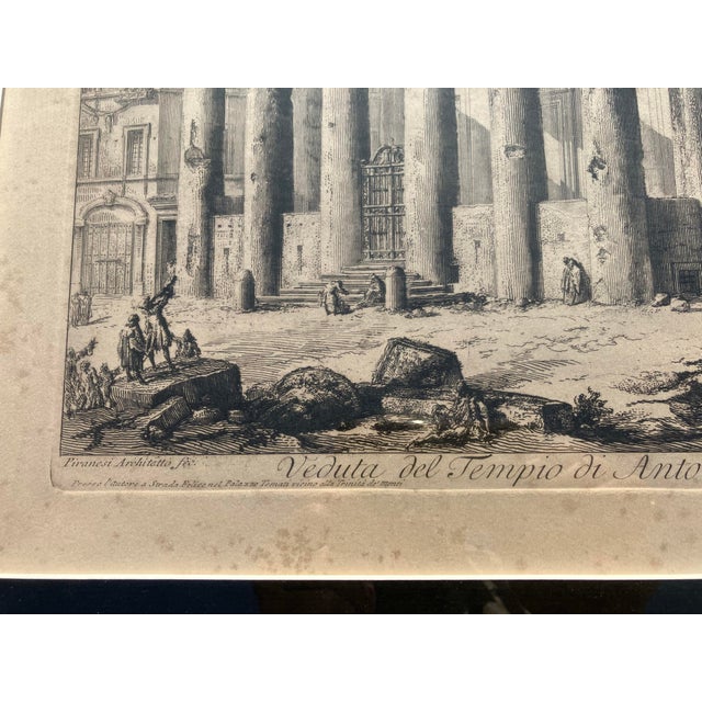 18th Century Architectural Etching Signed Piranesi For Sale - Image 4 of 5