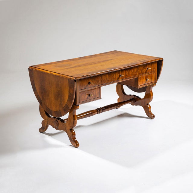 Biedermeier Writing Table, 1830 For Sale - Image 4 of 15