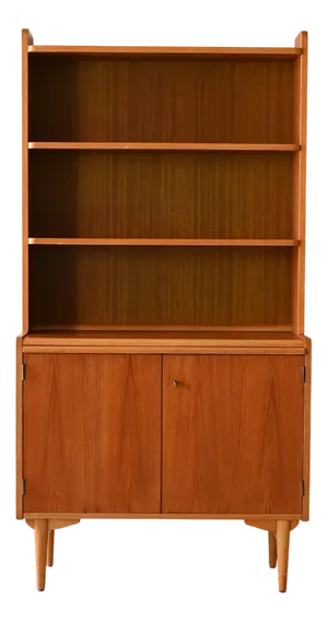 Vintage Bookcase with Table Shelf, 1960s