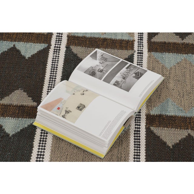 Rug & Kilim’s Scandinavian-Inspired Rug, Beige-Brown and Blue Geometric Patterns For Sale - Image 9 of 10