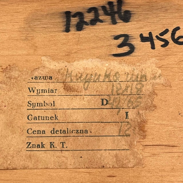 Vintage Polish Folk Art Carved Wood Box For Sale - Image 12 of 12