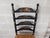 Black L Hitchcock Harvest Stenciled Black Ladder Back Rush Bottom Dining Chairs - Set of 8 For Sale - Image 8 of 18
