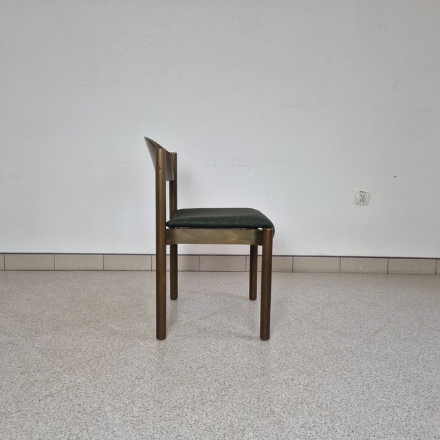 Wooden Chair with New Upholstery by Hiller, Germany, 1970s Dimensions: overall height – 80 cm seat height – 46 cm width –...