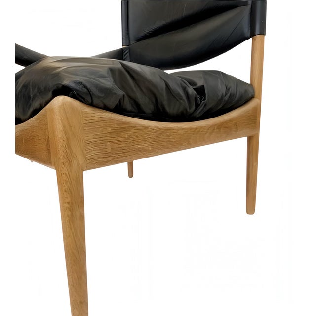 Mid-Century Modus Armchair, Table & Stool in Oak by Kristian Solmer Vedel for Soren Willadsen, Denmark, 1960s, Set of 4 For Sale - Image 12 of 18