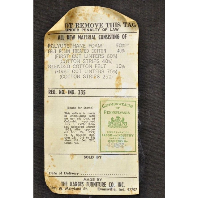 Mid 20th Century Karges French Regency Style Klismos Saber Leg Walnut Dining Chair - Set of 6 For Sale - Image 11 of 11