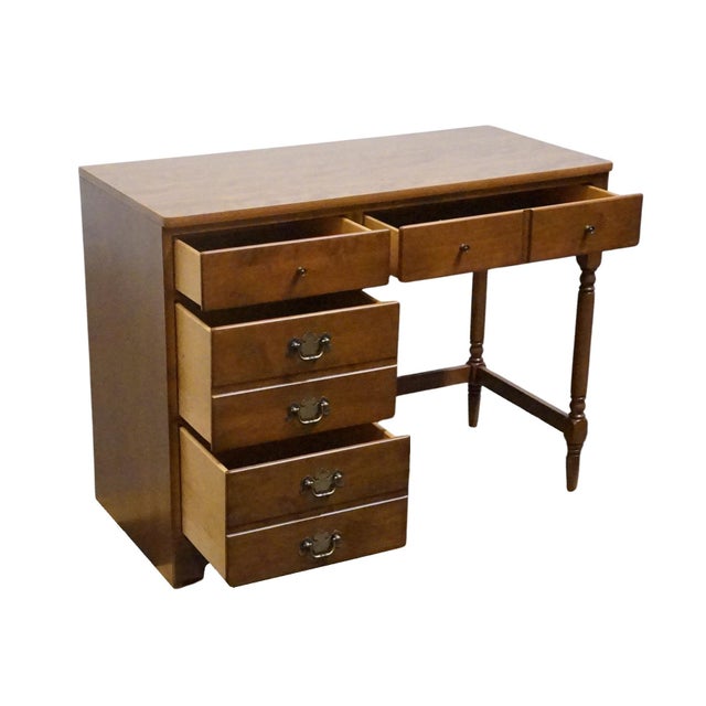 Ethan Allen Heirloom Nutmeg Maple CRP Custom Room Plan 40" Student Writing Desk 10-4550p For Sale In Kansas City - Image 6 of 12